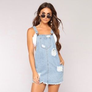 NEW Fashion Nova Townie Overall Dress